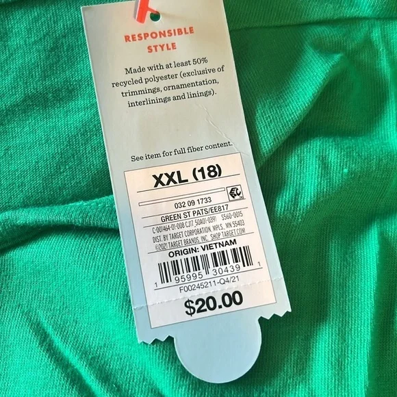 NWT Cat & Jack Girls Green St Patty Days Dress AA1 - Picture 4 of 6